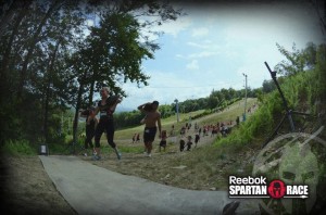 DeeJay Shelly and Marcella carrying weight at Spartan