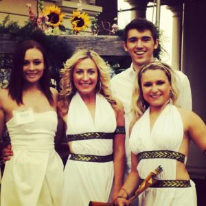 DeeJay Shelly and her team of greek gods and goddesses